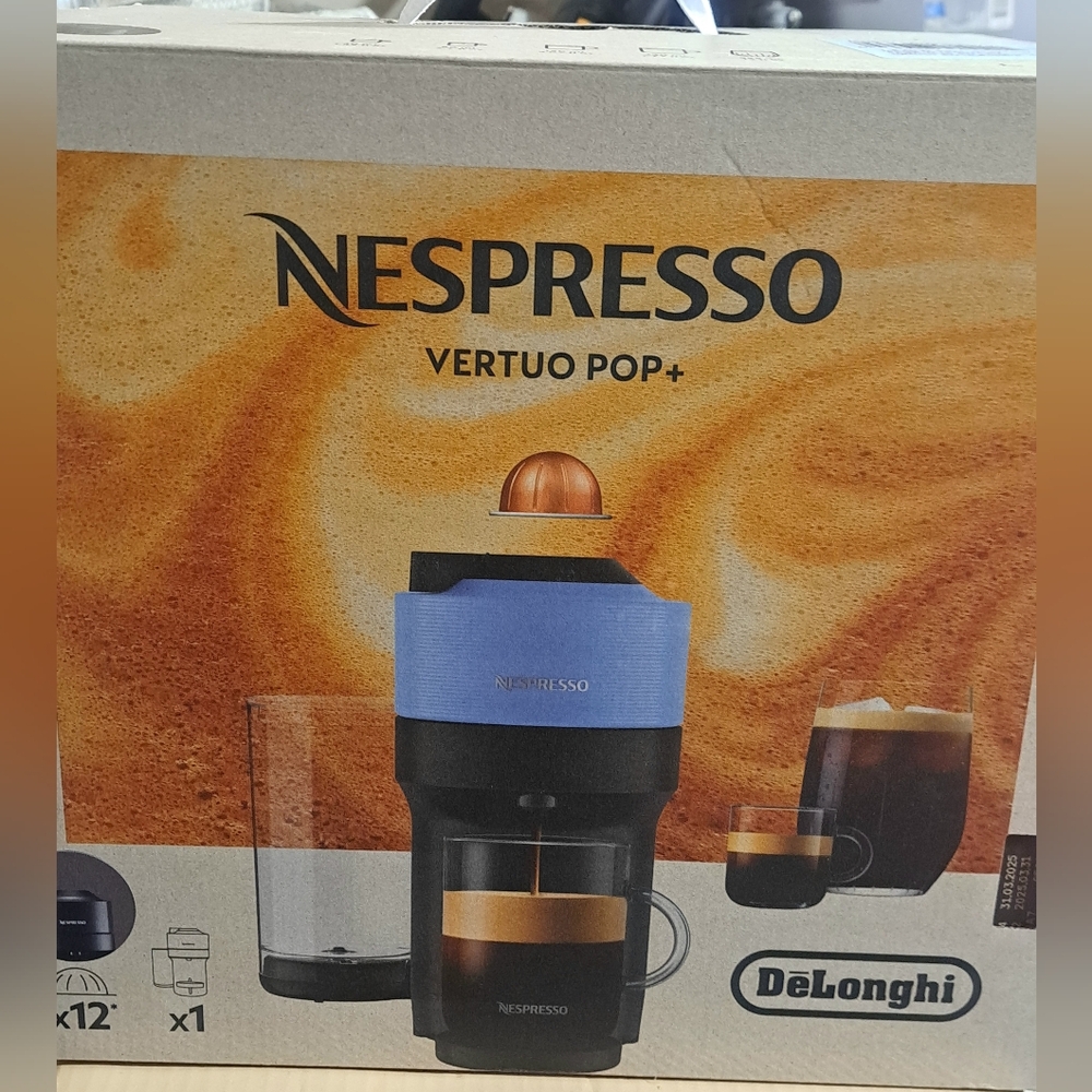 Brand New Nespresso Vertuo Pop+ Coffee Machine - Blue